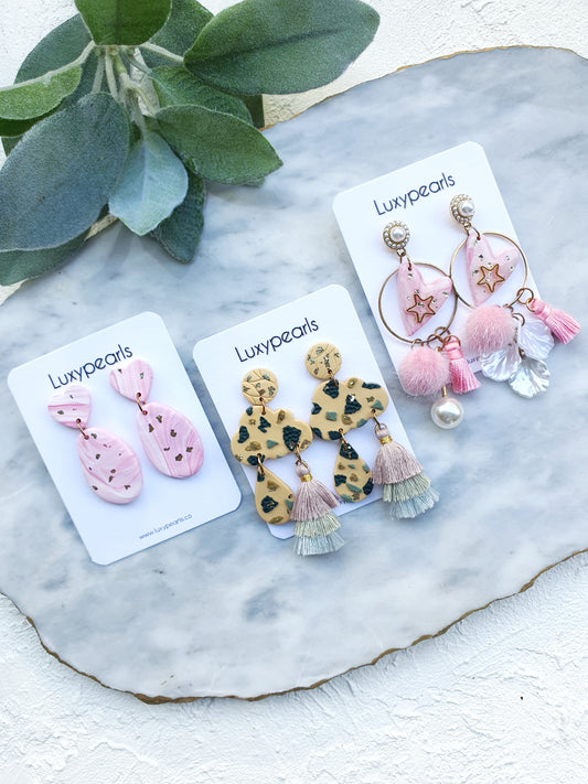 Polymer clay earrings