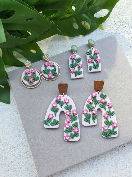 Polymer clay earrings