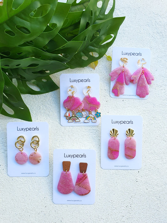 Polymer clay earrings